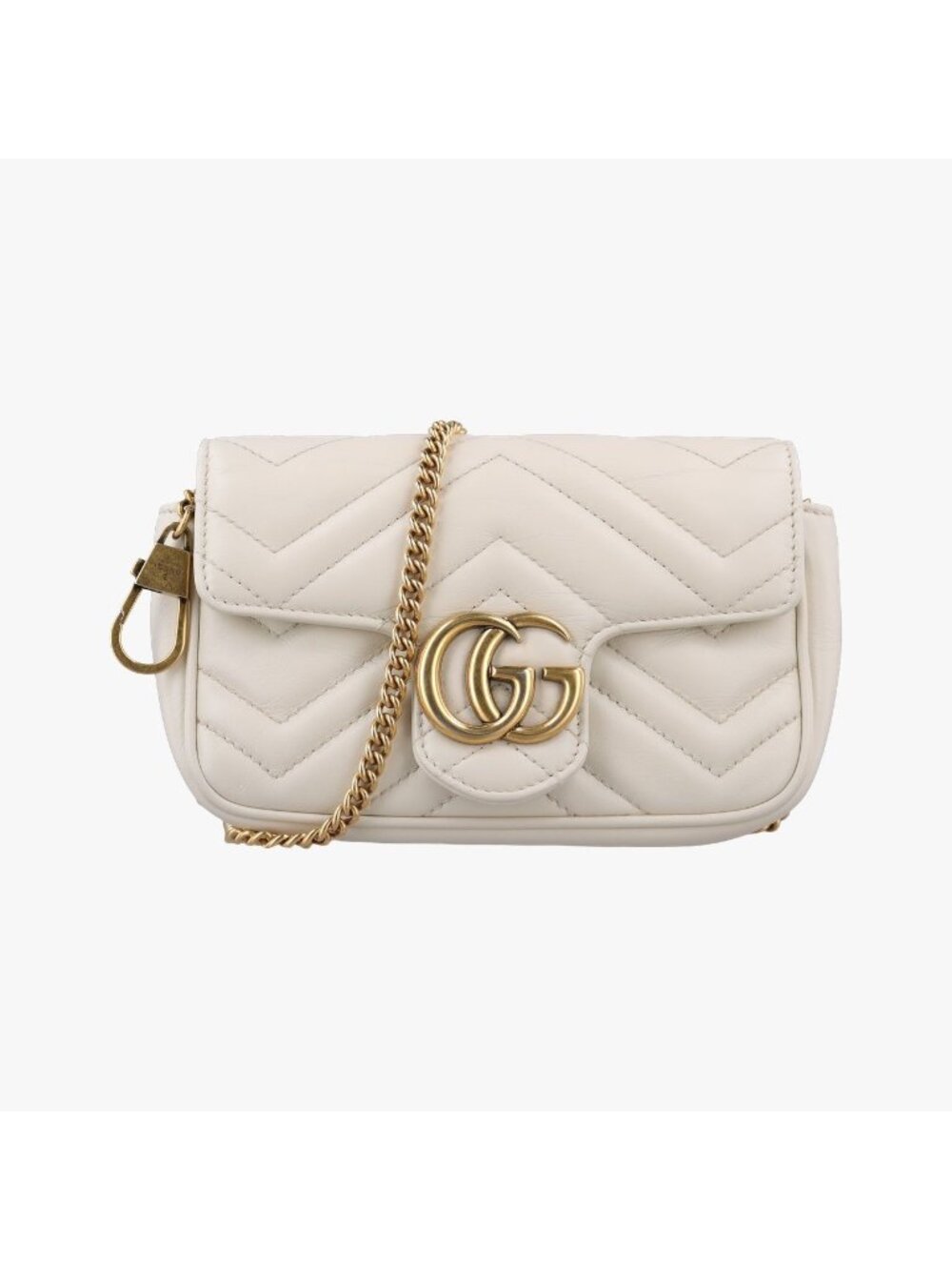 Gucci GG Marmont White Leather